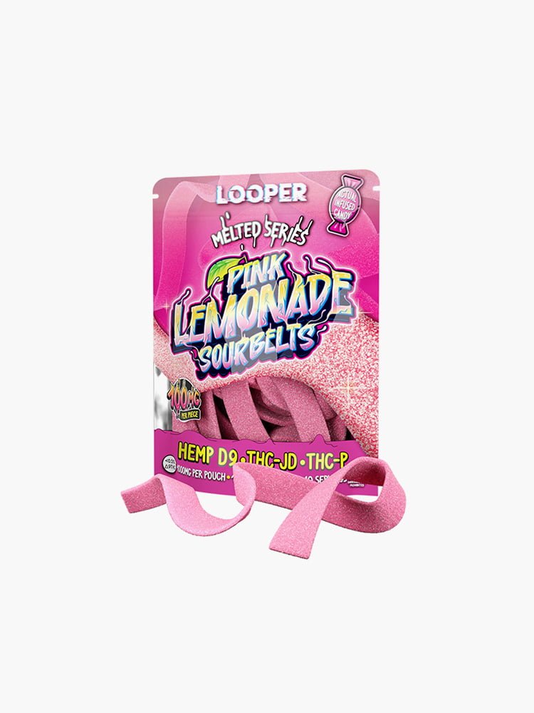 Looper | Gomitas de Tiras | Melted Series Sabor Pink Lemonade | De venta en Green Central